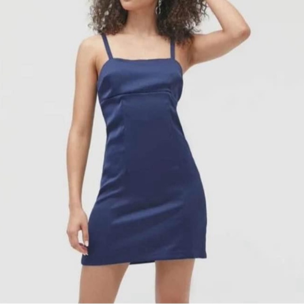 UO Wesley Satin Slip Dress